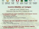 Locandina dell'Incontro-Dibattito sul Castagno 27.04.19